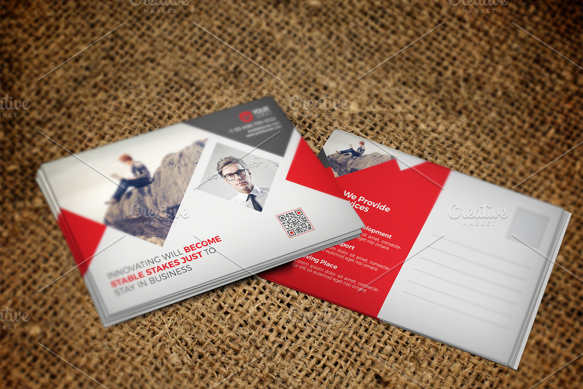 Corporate Postcard, a Card Template by Cristal Pioneer (Photo 1 of 7)