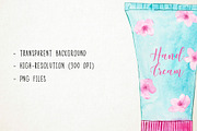 Watercolor Manicure Clipart, Nails, an Illustration by Paulaparaula (Thumbnail 3 of 4)