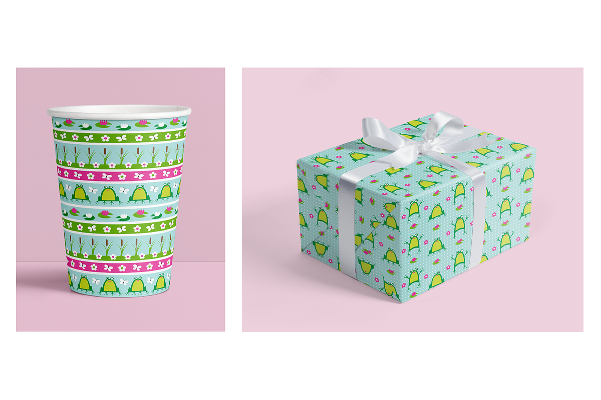 Seamless Frog Patterns preview 3