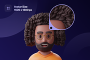 Facely v2 - MetaPeople 3D Avatar, a Characters & Person 3D Model by Illustraly Design (Thumbnail 4 of 6)