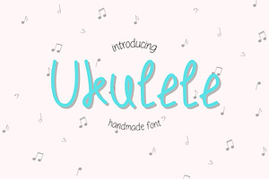 Ukulele Handmade Font