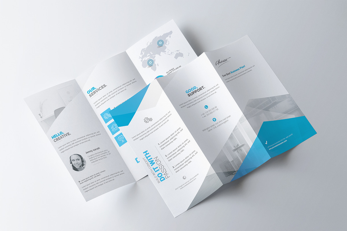 Trifold Brochure, a Brochure Template by Crevo Studio (Photo 4 of 4)