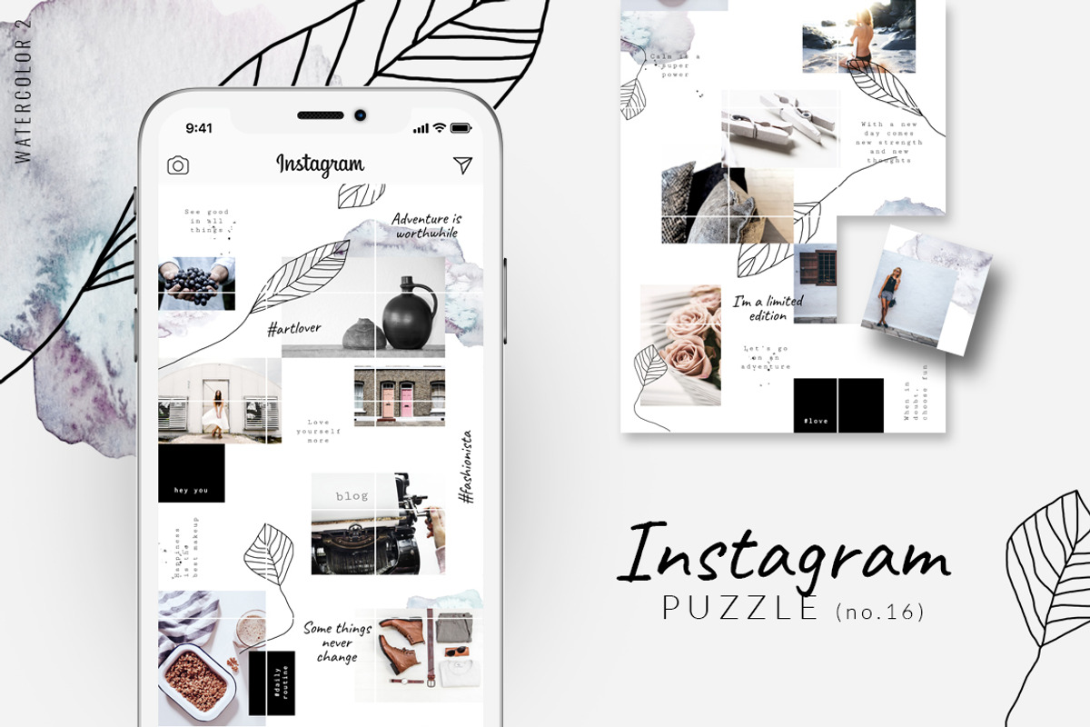 -90%MASSIVE BUNDLE-Instagram puzzles, a Social Media Template by CreativeFolks (Photo 17 of 25)