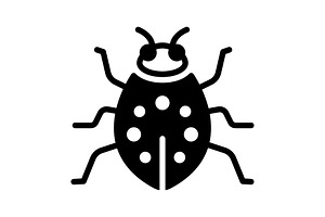 Bug beetle solid icon, a Solid Icon by Creative priyanka