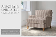 Armchair Upholstery Mockup, a Household Mockup by mock-ups (Thumbnail 1 of 11)