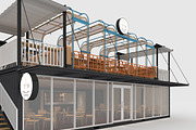 3D Model Container Cafe 16, an Architecture 3D Model by SR 3D Visual (Thumbnail 10 of 20)