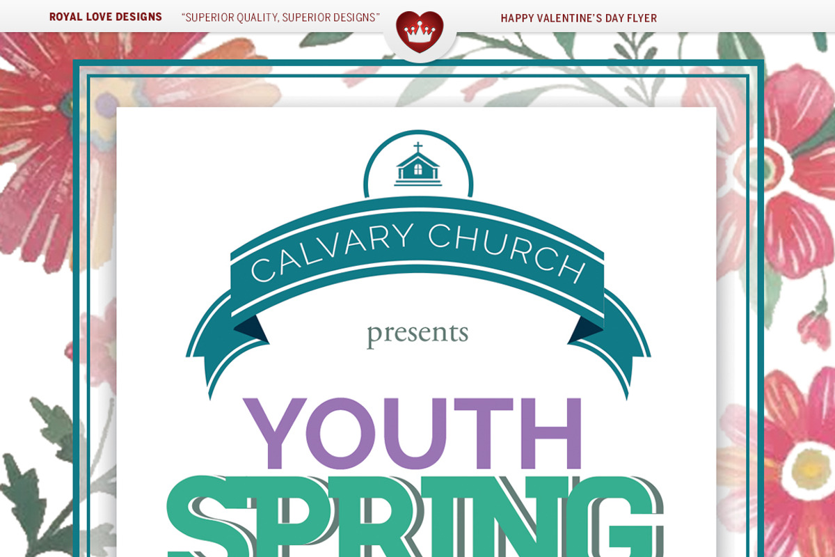 Youth Spring Outing Church Flyer, a Flyer Template by Royallove (Photo 2 of 4)