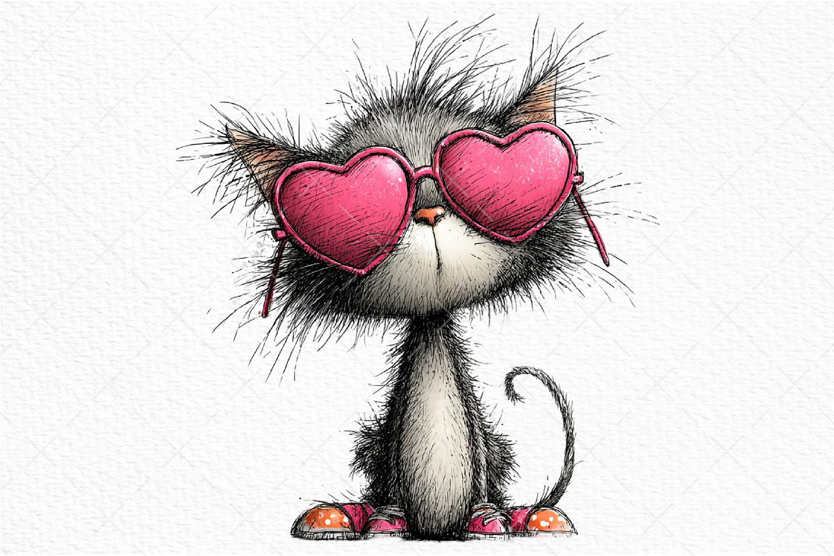 Whimsical Baby Cat Clipart Png, an Illustration by Craft Nest (Photo 9 of 11)