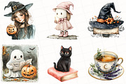 Halloween Girly Witch Vibes Clipart, an Illustration by OK Design (Thumbnail 3 of 5)