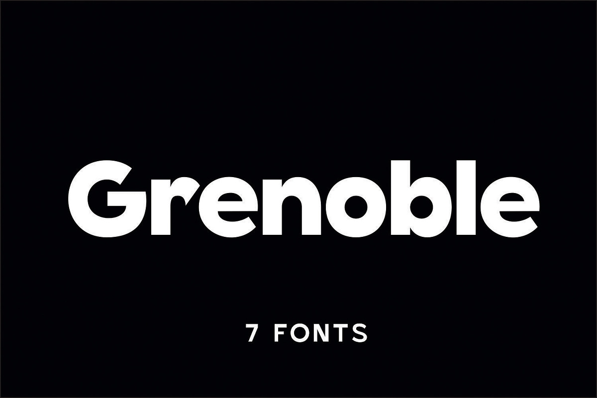 Grenoble, a Sans Serif Font by Umitype (Photo 1 of 11)