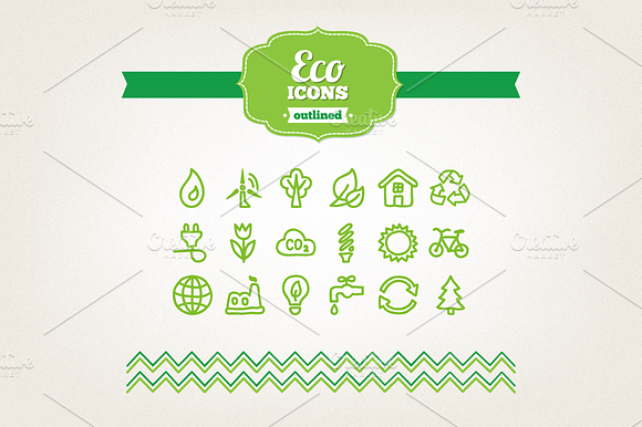 Hand Drawn Eco Icons