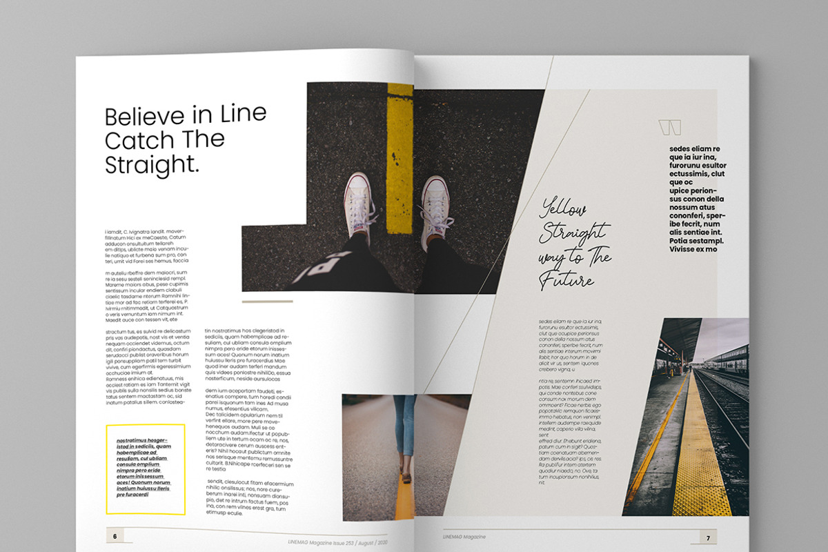 Linemag - Magazine Template, a Magazine Template by inspirasign