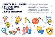 Business line art presentation slide, a Templates & Theme by PrettyVectors (Thumbnail 2 of 2)