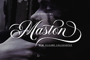 Maston, a Script Font by Mastertype (Thumbnail 15 of 15)