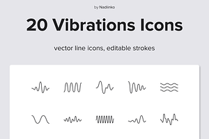 Vibrations Line Icons