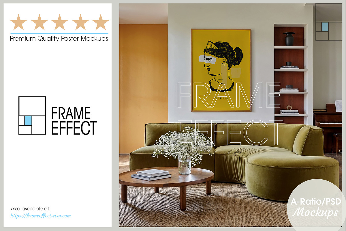 Poster Mockup A Ratio No.1118, a Mockup by Frame Effect (Photo 3 of 7)