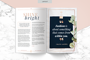ROSE GOLD Magazine | Indd & Psd, a Magazine Template by Marigold Studios (Thumbnail 4 of 8)
