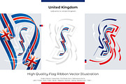 UK flag ribbon vector, a Templates & Theme by Simbos (Thumbnail 1 of 9)