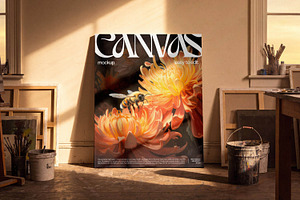 Canvas Mockup, a Cups & Container Mockup by Design Squad