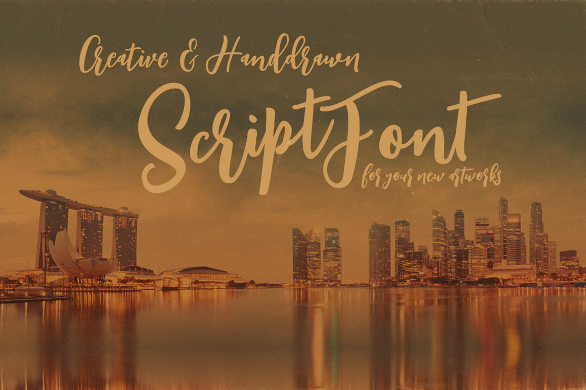 Singapore Script Font preview 2