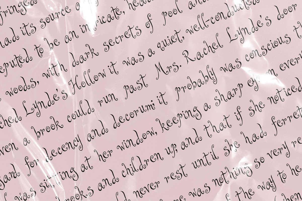 Agnes After Dark Curly Display Font, a Handwritten Font by The October Creative (Photo 4 of 8)