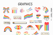 Pride Month LGBTQ+ Design Bundle, an Object Graphic by millering (Thumbnail 4 of 12)