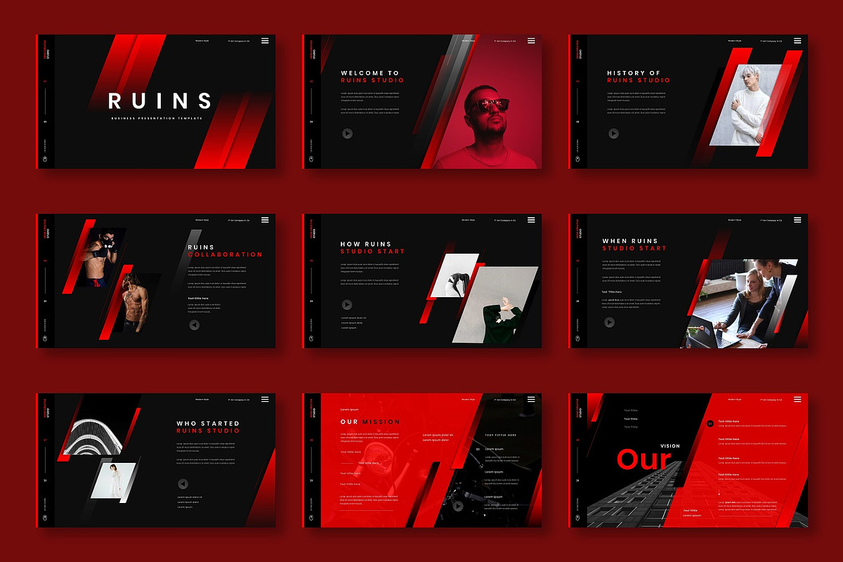 Ruins - Business Google Slide, a Presentation Template by Dens Creative Studio (Photo 2 of 6)