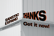SANSTIC EXPAND - Modern Display Font, a Sans Serif Font by Iwanistic (Thumbnail 9 of 9)