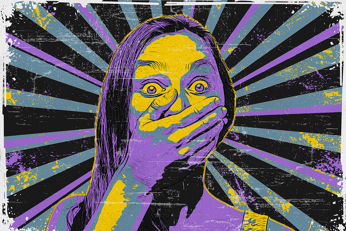 Retro Grunge Cartoon Photo Effect, an Action Add-On by MRI STUDIO (Photo 4 of 19)