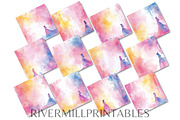 Princess Silhouette Digital Papers, a Decorative Illustration by Rivermill Printables (Thumbnail 2 of 2)
