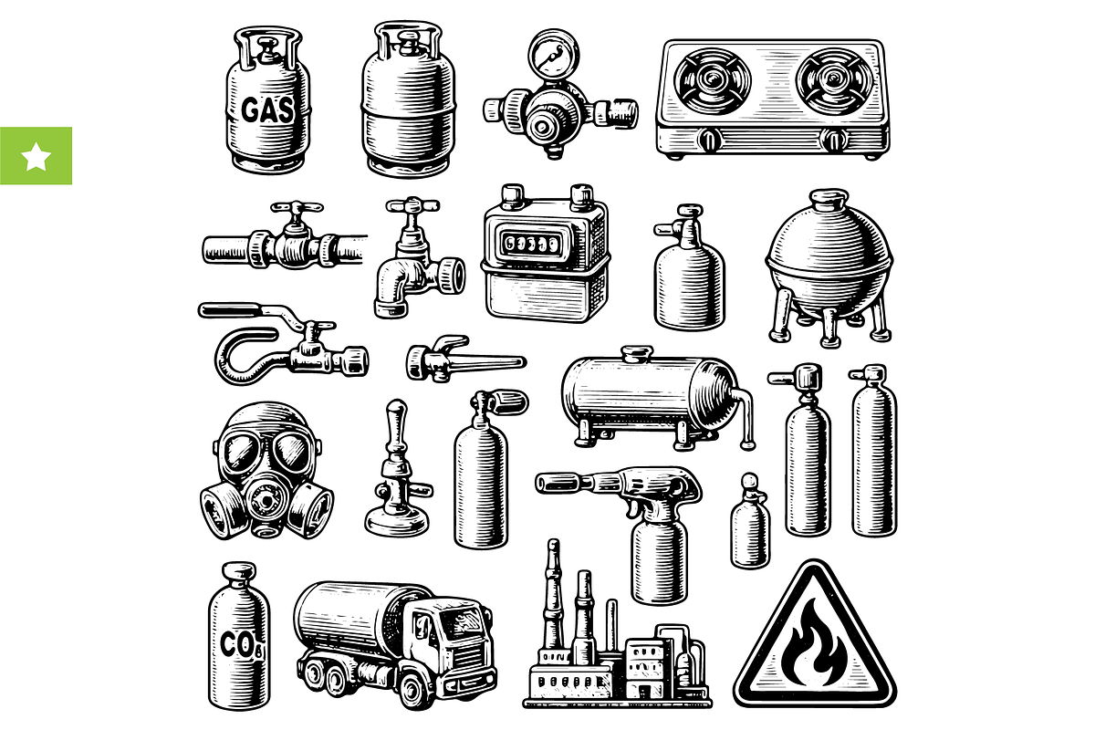 Gas & Fuel Industry, an Object Graphic by RT Studio