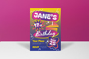 Pink Pop Teen Birthday Invitation, an Invitation Template by graphicook (Thumbnail 3 of 3)