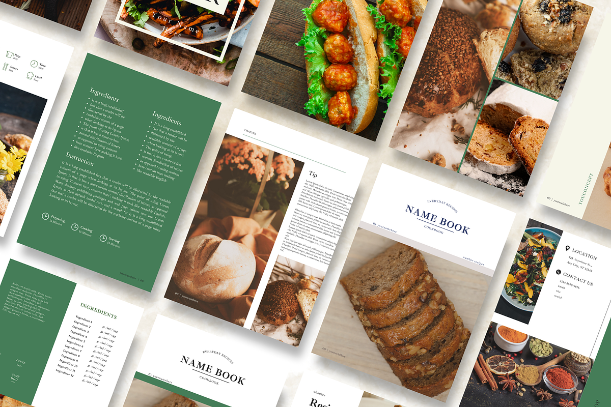 Recipe Book Template for Canva, a Presentation Template by Digital By Nikoleta (Photo 8 of 8)