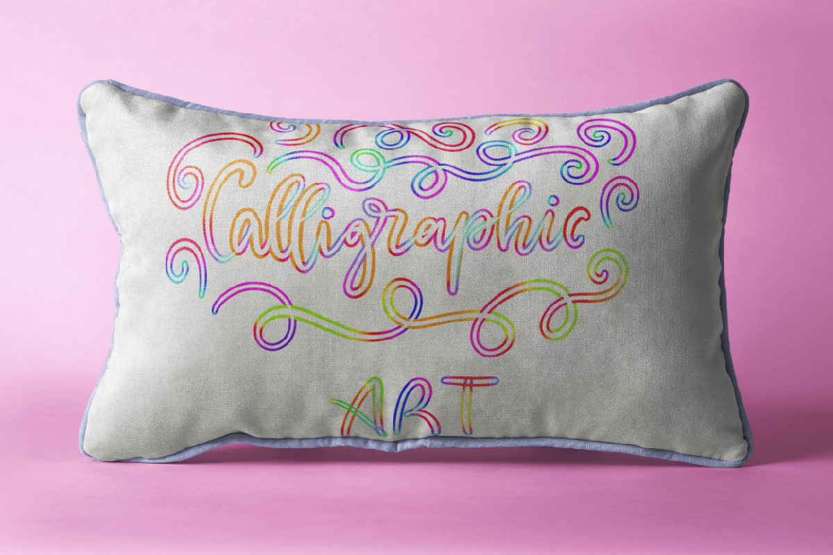 Rainbow Outline Procreate Brushes, a Brush Add-On by Almazova Dolzhenko (Photo 6 of 13)