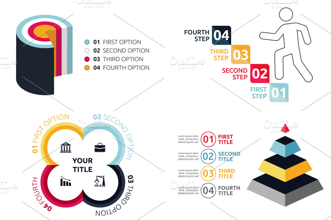 Flexible Infographic Bundle (vol.6), a Presentation Template by Infographic Paradise (Photo 2 of 5)