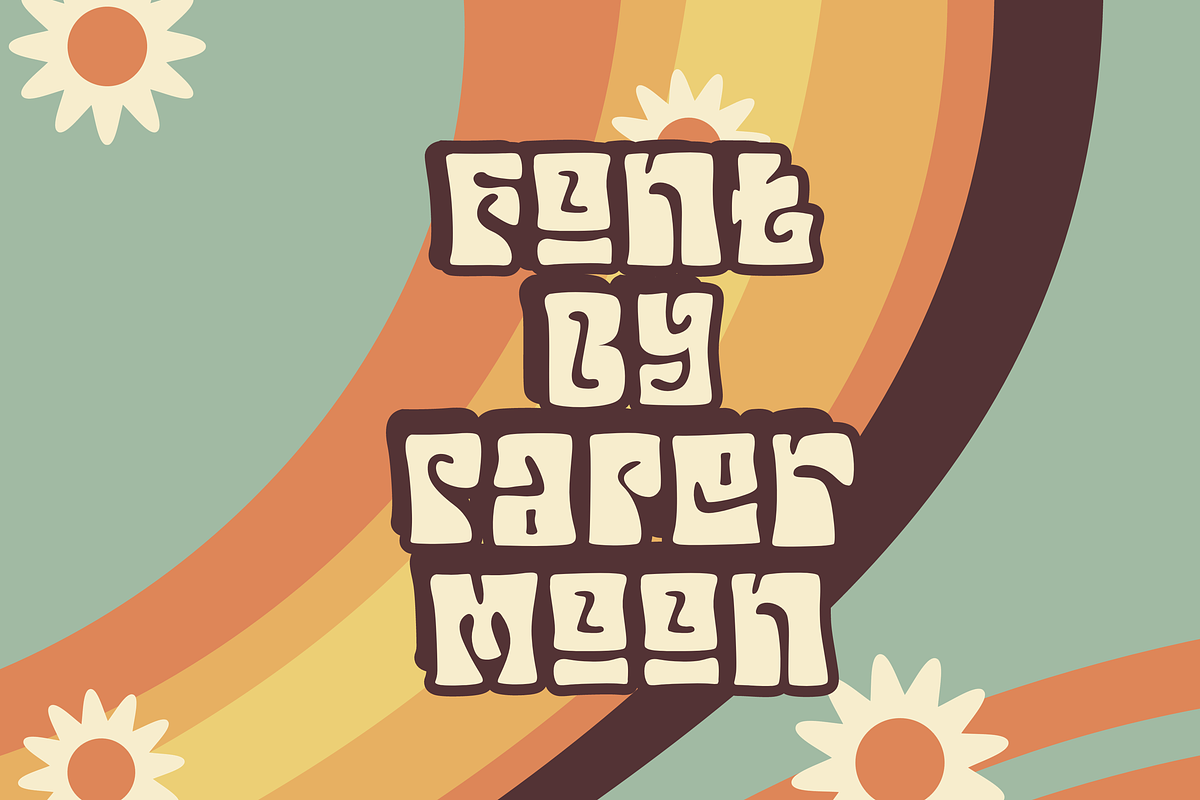 GroovyWave - Retro Font, a Handwritten Font by PaperMoon (Photo 2 of 4)