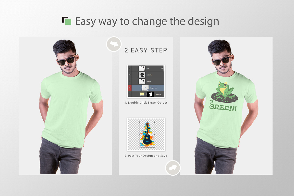 Male t-shirt Mockup-V-2-002, a Shirt Mockup by designvillage (Photo 5 of 6)