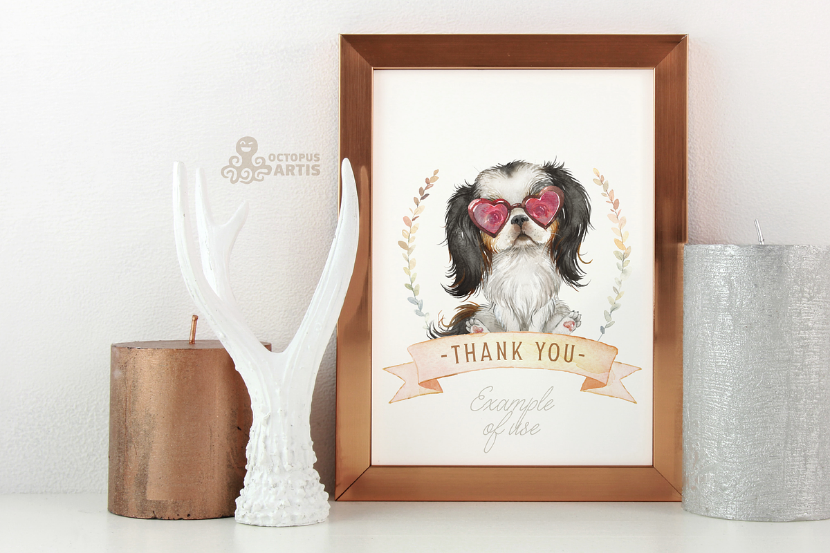 Puppy Paws 4. Watercolor Collection, an Illustration by OctopusArtis (Photo 11 of 11)