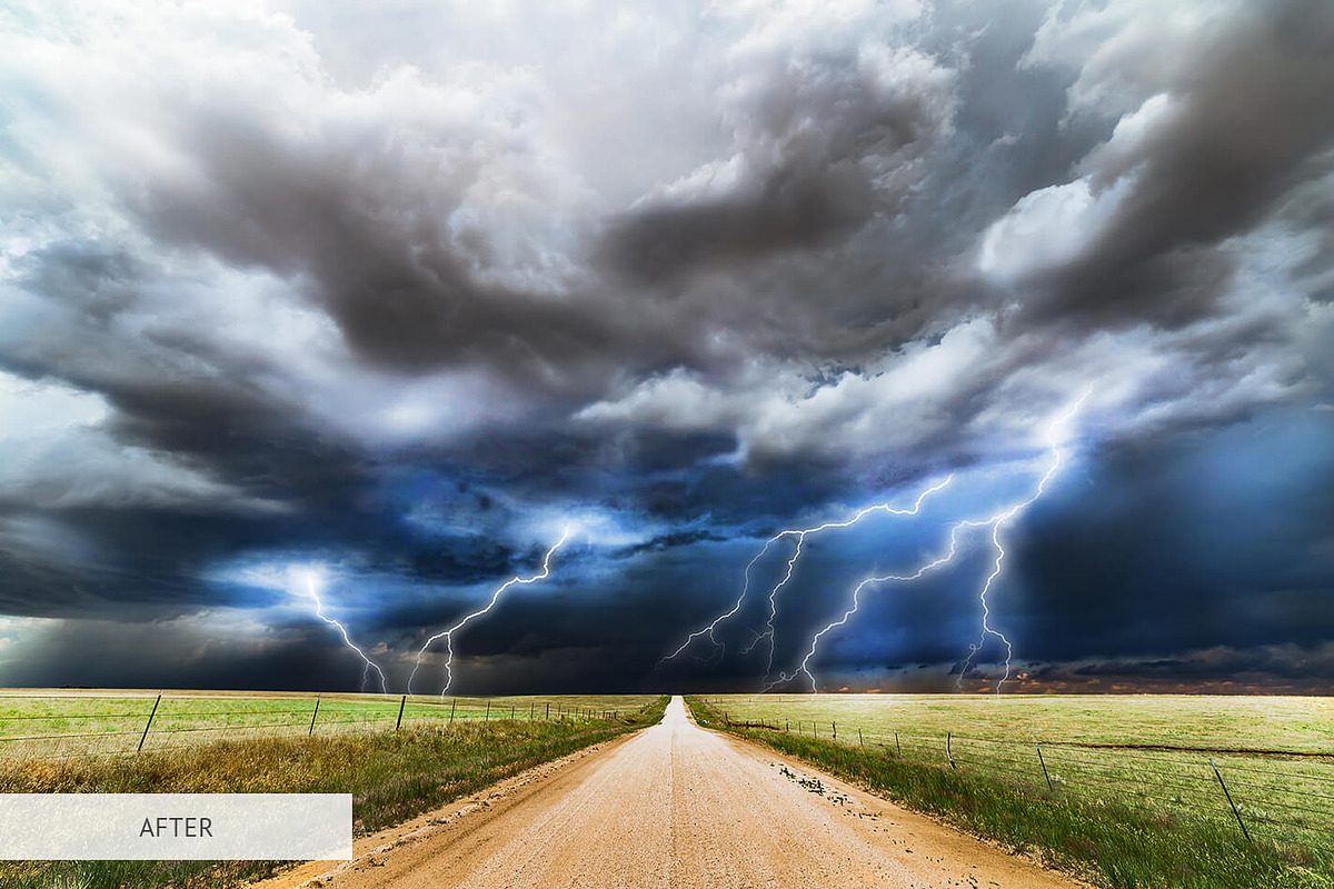 Lightning Overlays Photoshop, a Plug-in Add-On by FixThePhoto