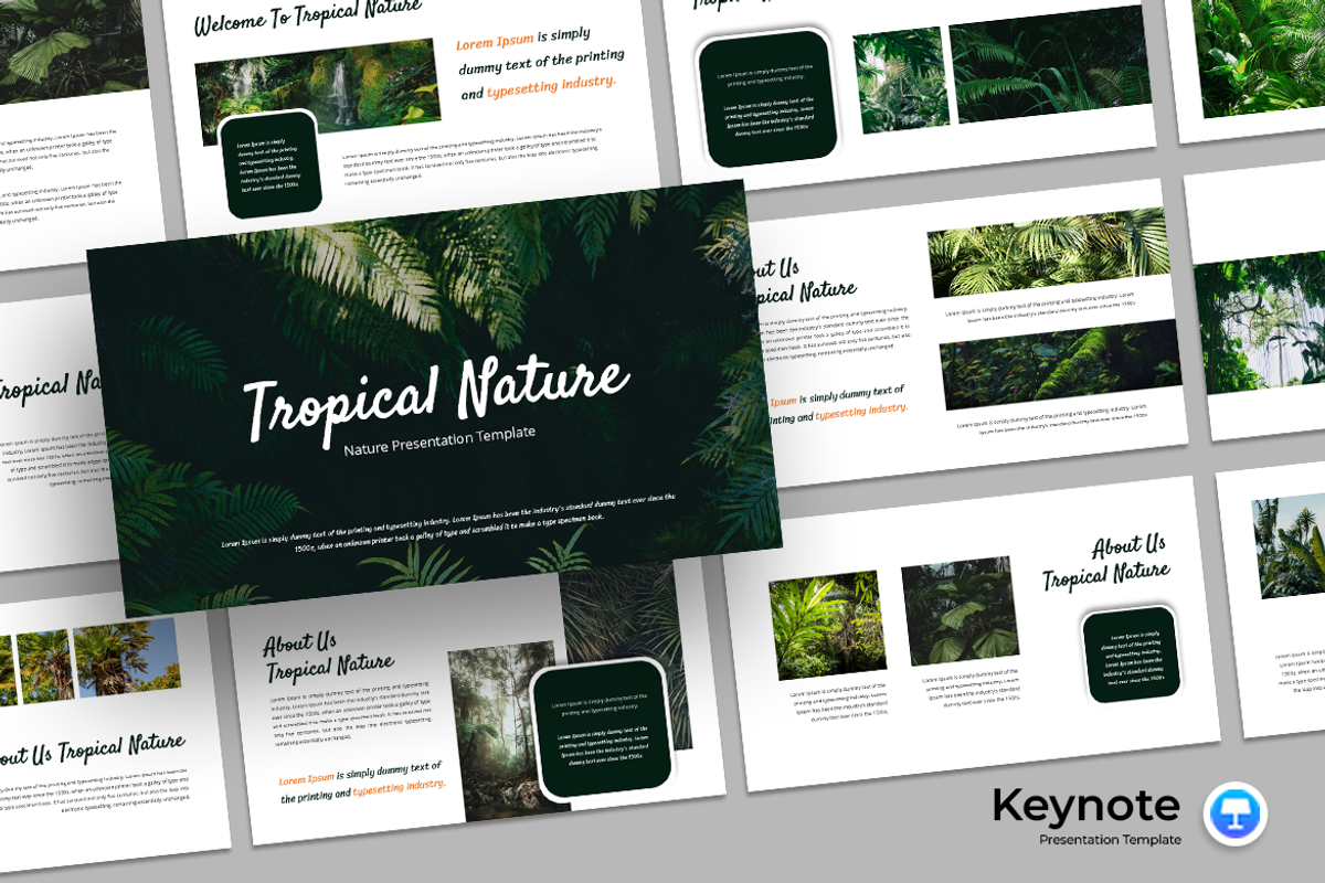 Tropical Nature - Keynote Template, a Presentation Template by QR Design Studio (Photo 1 of 3)