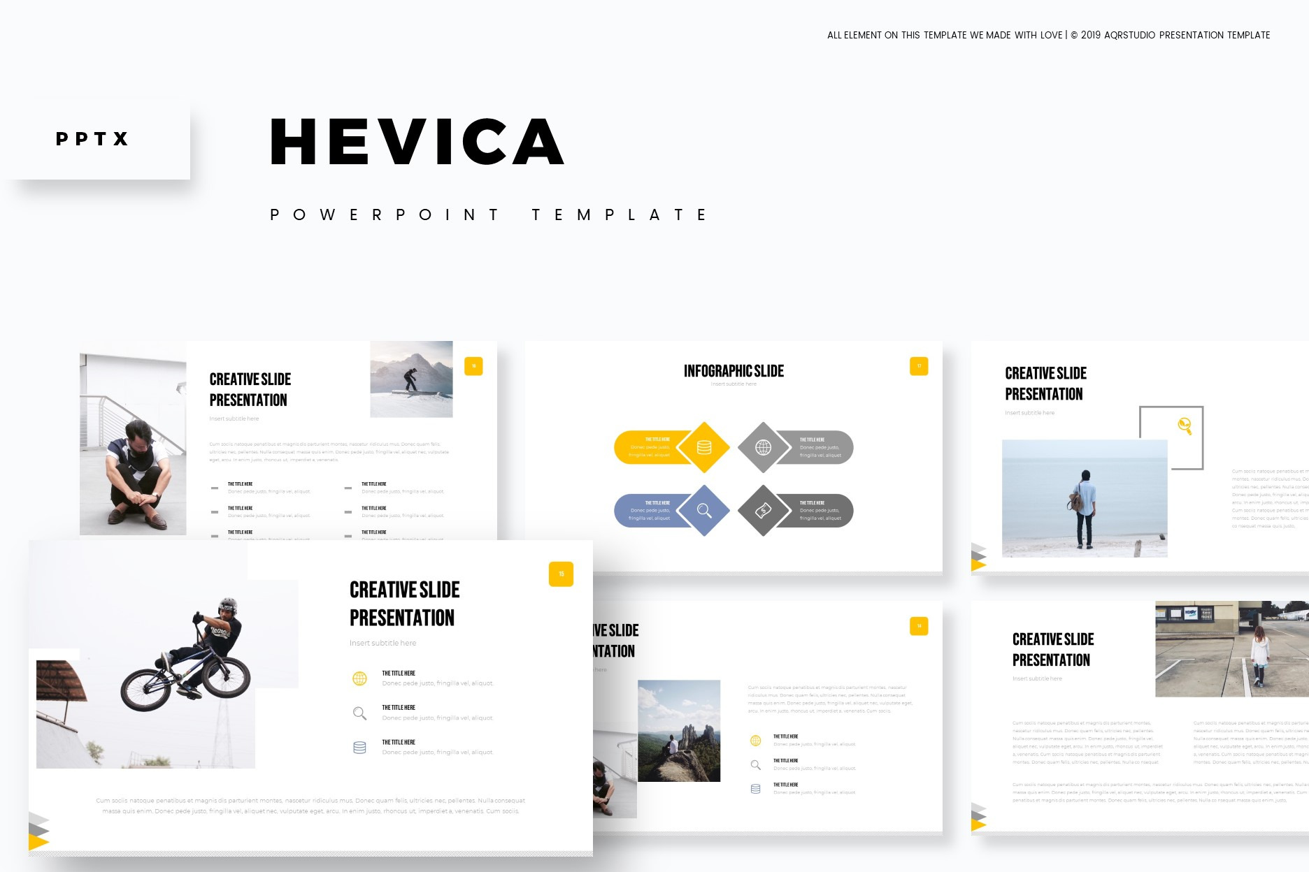 Hevica - Powerpoint Template, a Presentation Template by AQR Studio
