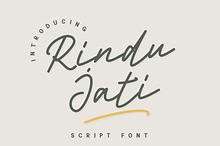 Rindu Jati - Script Font