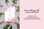 Pink Cherry Blossom Wedding Suite, a Print Template by TheSimplySereneShop (Thumbnail 6 of 7)