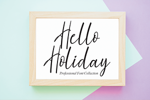 Holidays Script Font