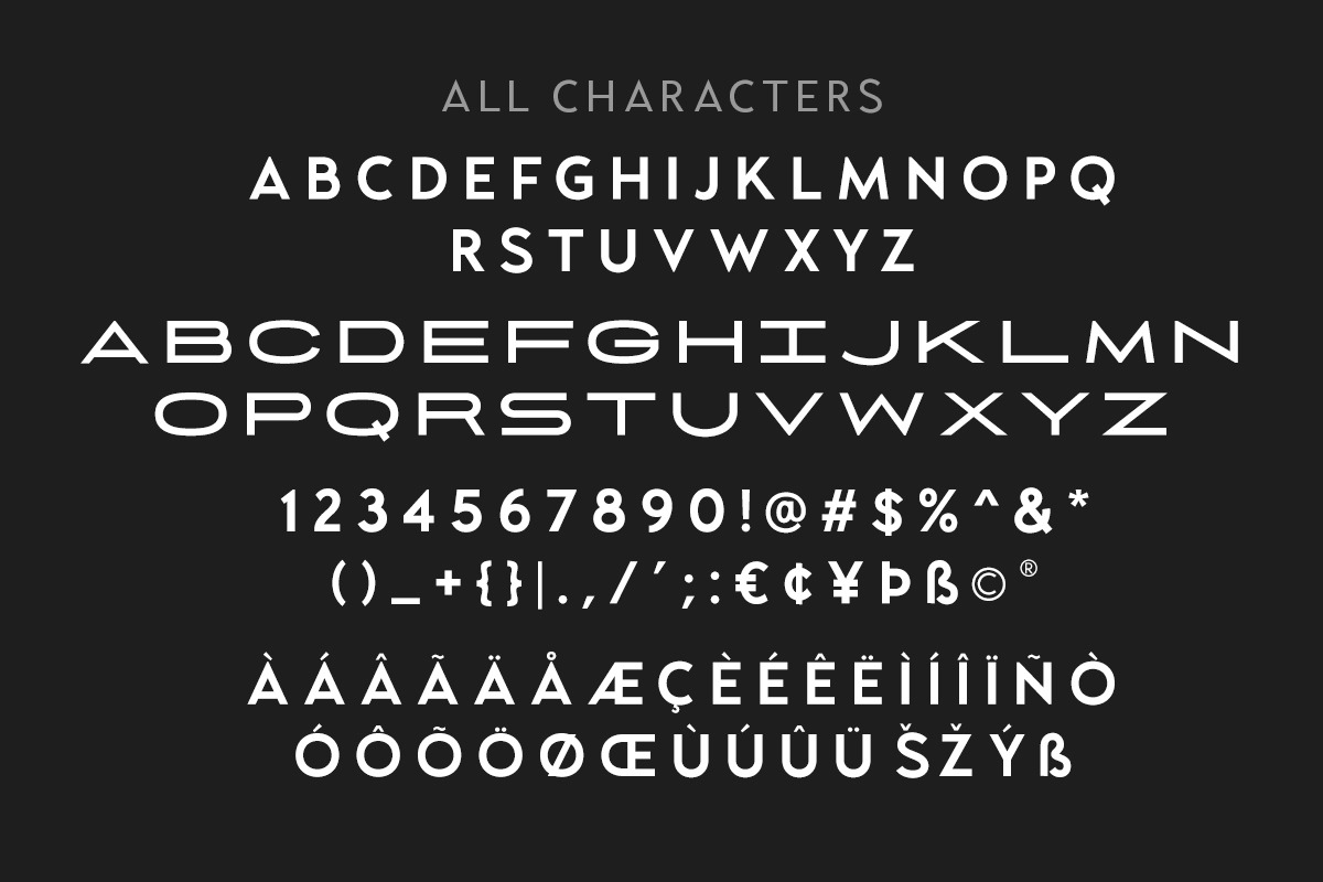 Glendale - Extreme Expanded Sans, a Sans Serif Font by Sarid Ezra (Photo 7 of 7)