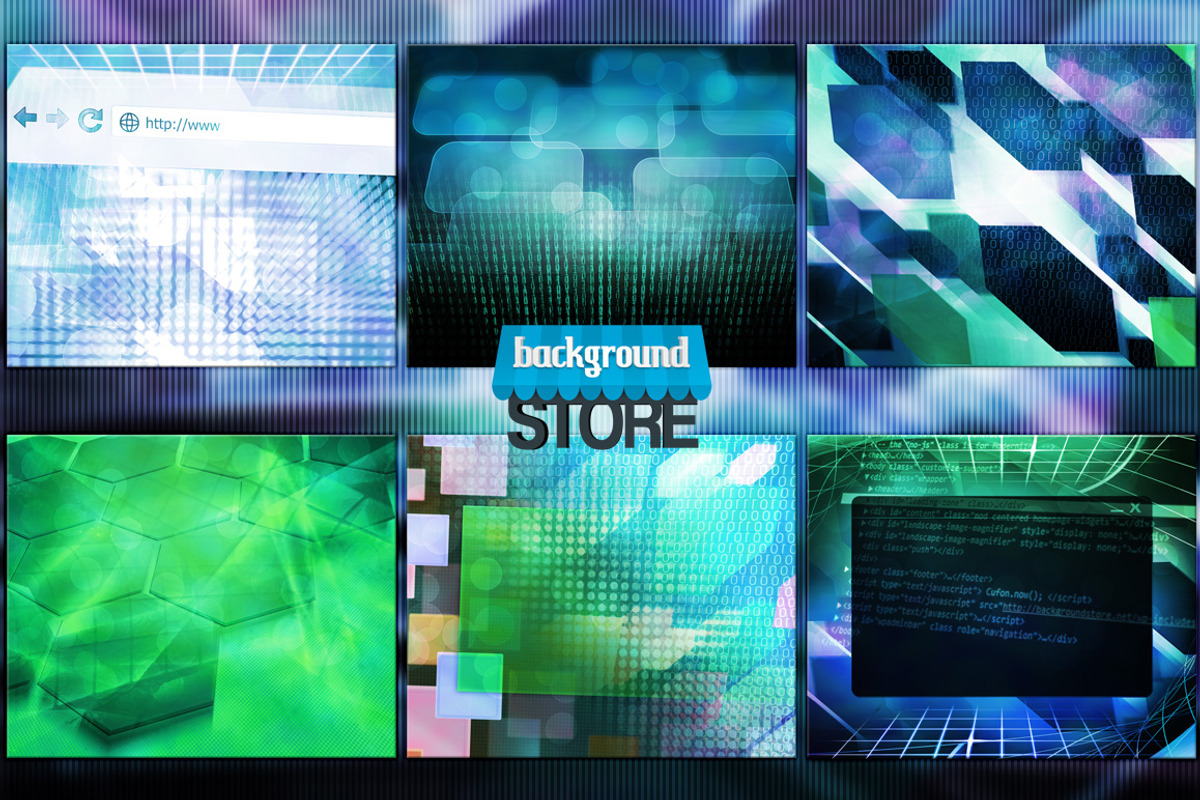 Technology Backgrounds Bundle preview 4