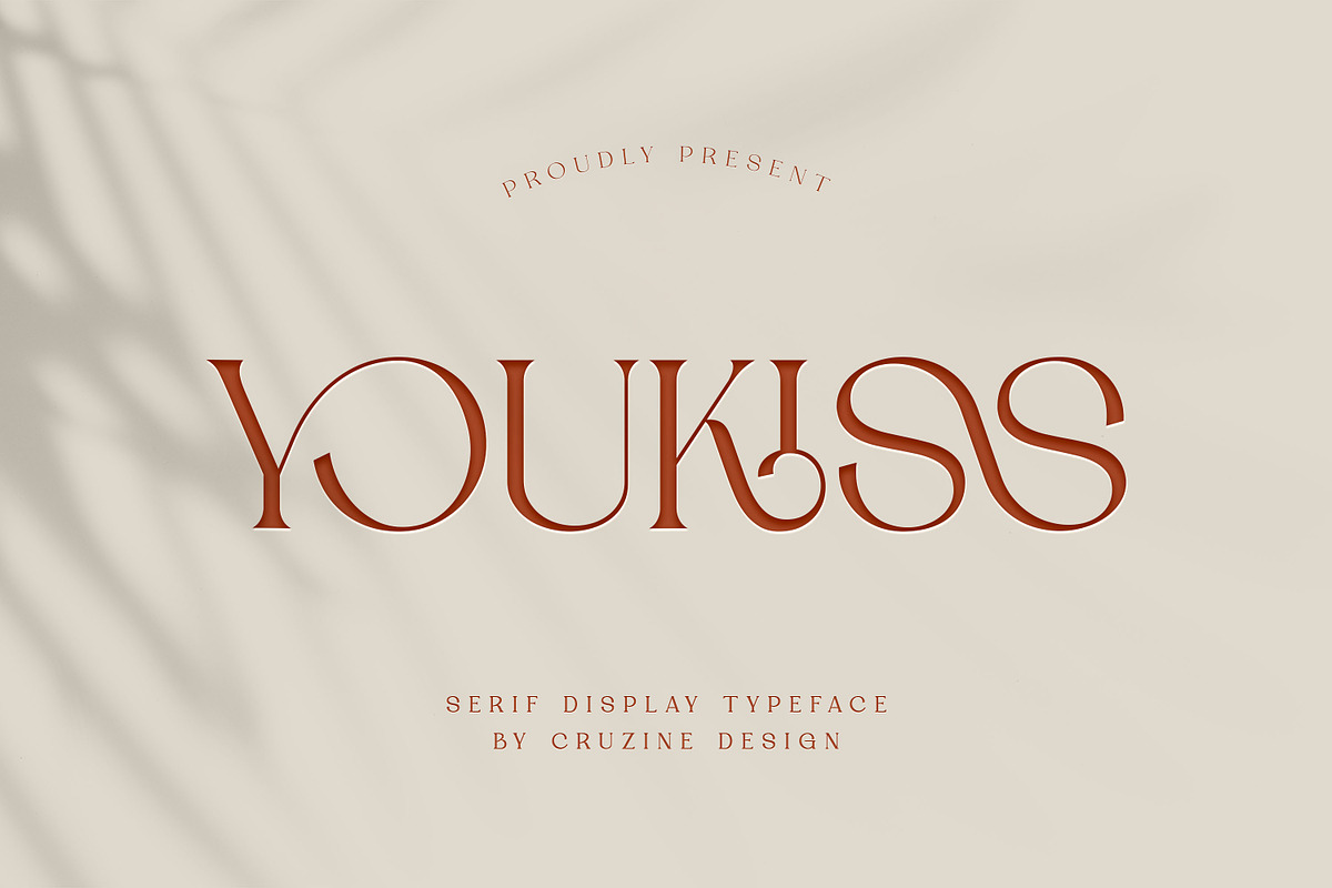 Youkiss Elegant Serif, a Serif Font by Cruzine (Photo 1 of 8)