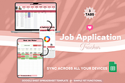 Spreadsheet Job Application Tracker, a Templates & Theme by bellaROSEworkshop (Thumbnail 4 of 6)