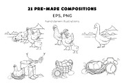 Rise and Shine vector Farm Clipart, an Animal Illustration by Eves_Aquadreams (Thumbnail 4 of 15)