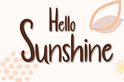 Hello Sunshine, a Handwritten Font by nongnuchpolyiam1 (Thumbnail 1 of 4)